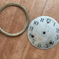 Vintage metal clock face