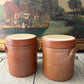 Vintage French Stoneware Confit Pot Salt Pot
