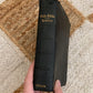 Vintage leather tabbed bible with pressed flower