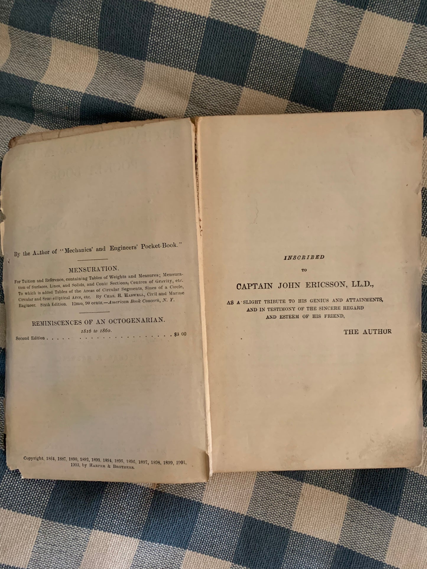 Antique Mechanics & Engineers pocket book