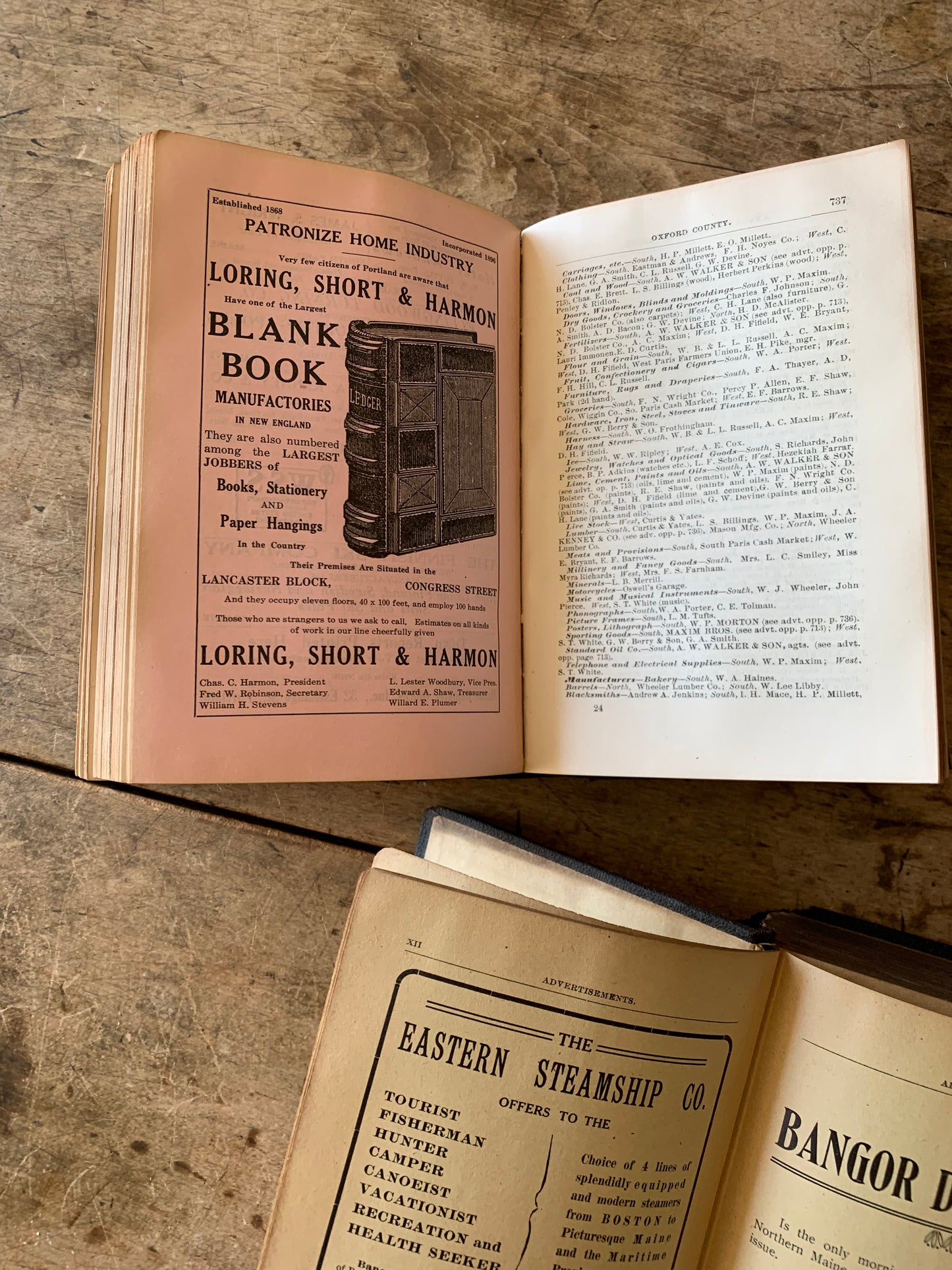 Antique Maine business register 1909 | business advertisements