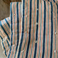 Rare Antique red & blue ticking mattress | wool filled