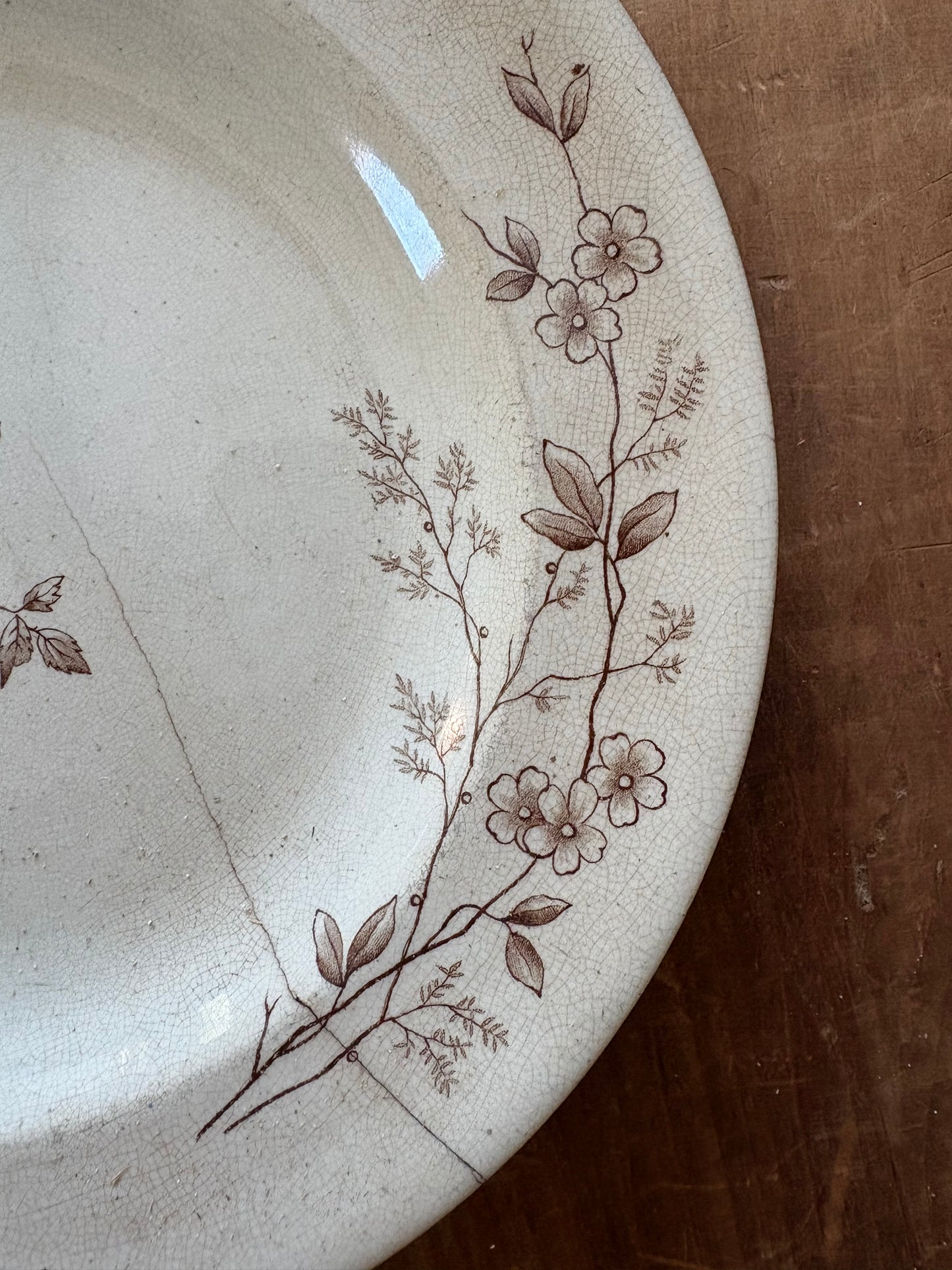 Antique ironstone plate