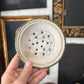 Antique ironstone dairy soap strainer