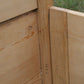 Antique English knotty pine sleigh bed | Twin