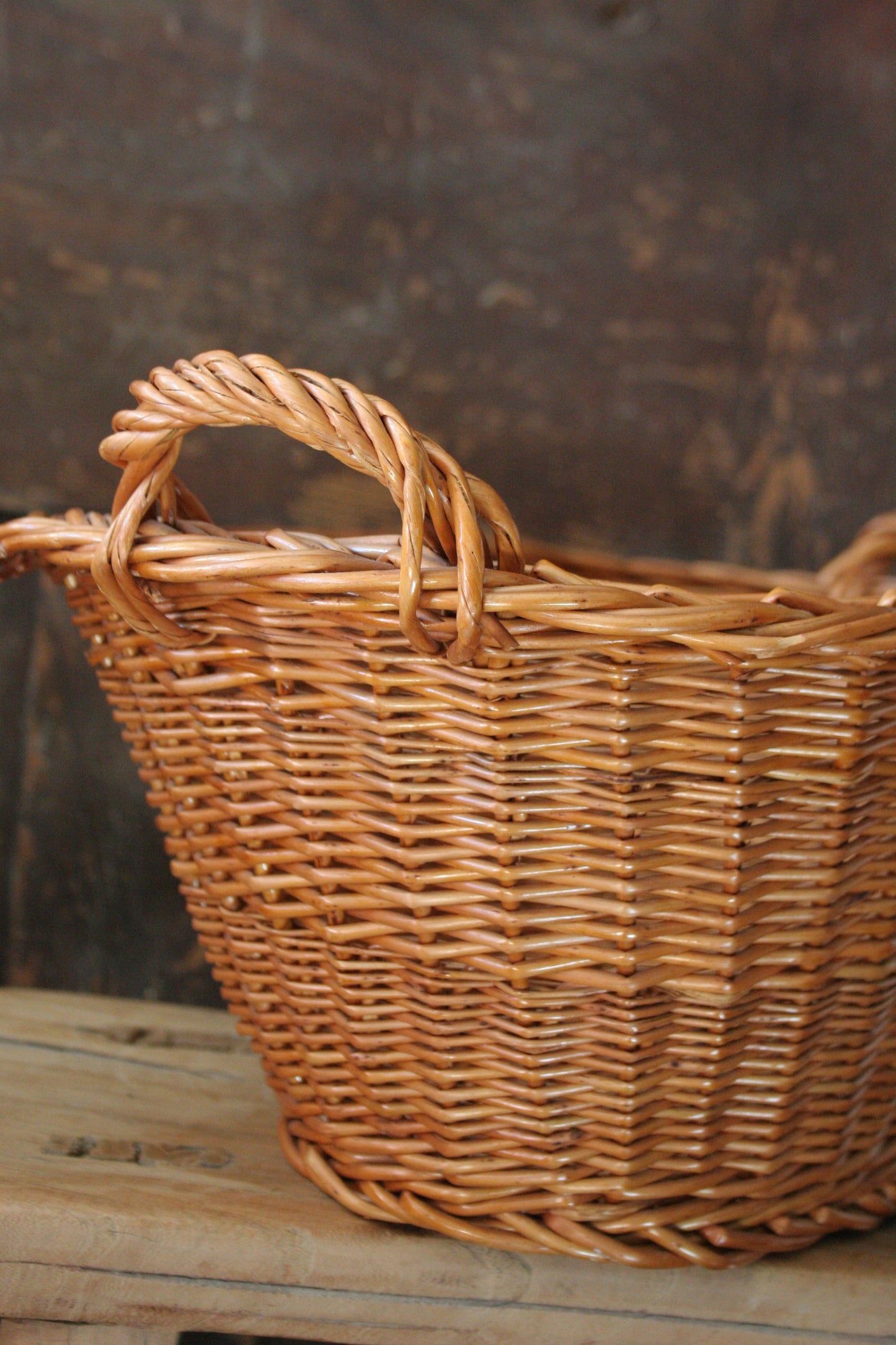 Vintage small French basket