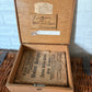 Antique wooden bible box with 1741 German bible