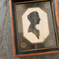 Vintage hand painted silhouette