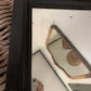 Antique wooden framed mirror