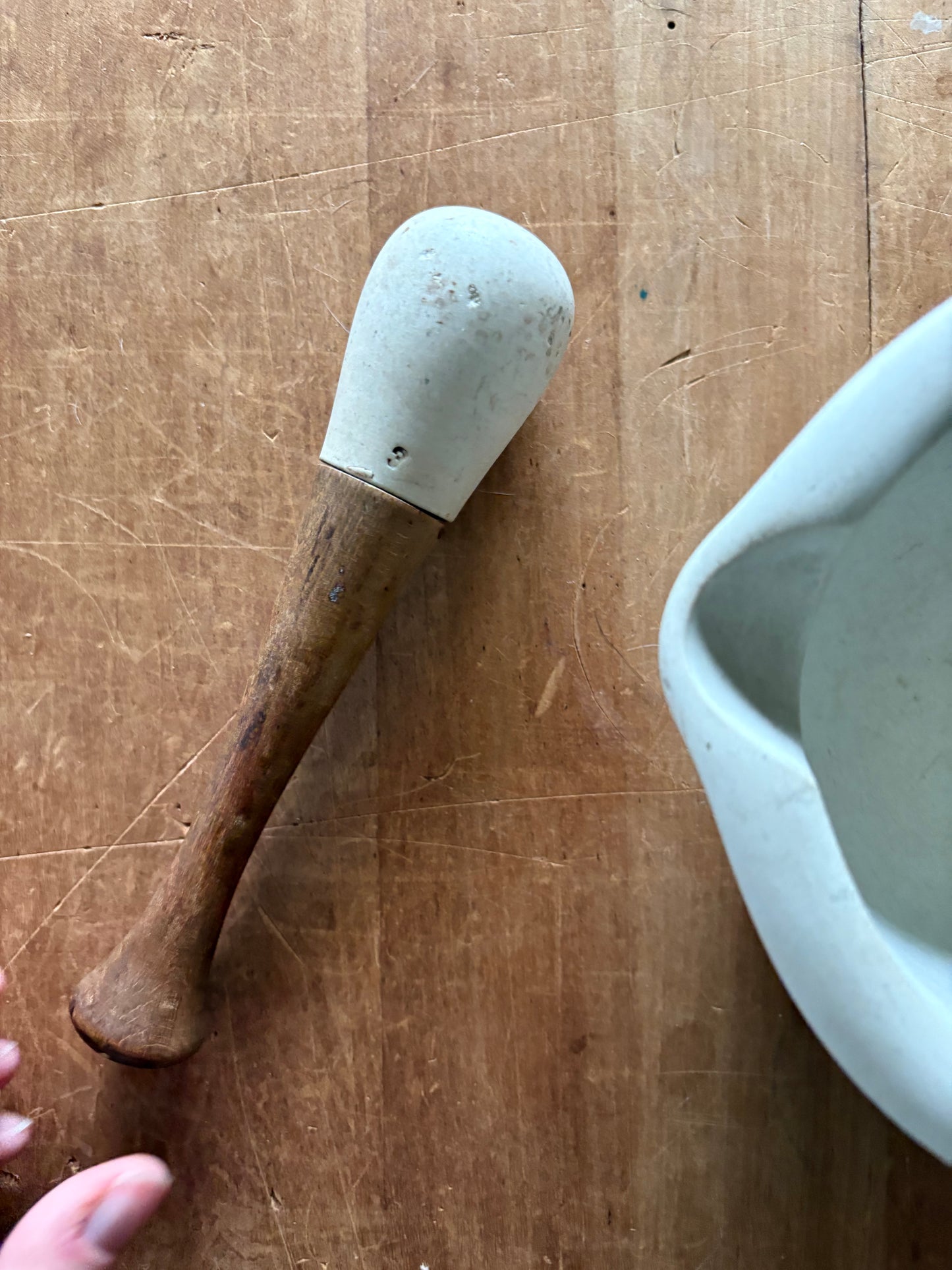 Antique mortar & pestle