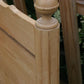 Antique English knotty pine sleigh bed | Twin