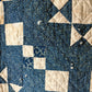Early Antique star pattern quilt | indigo blue