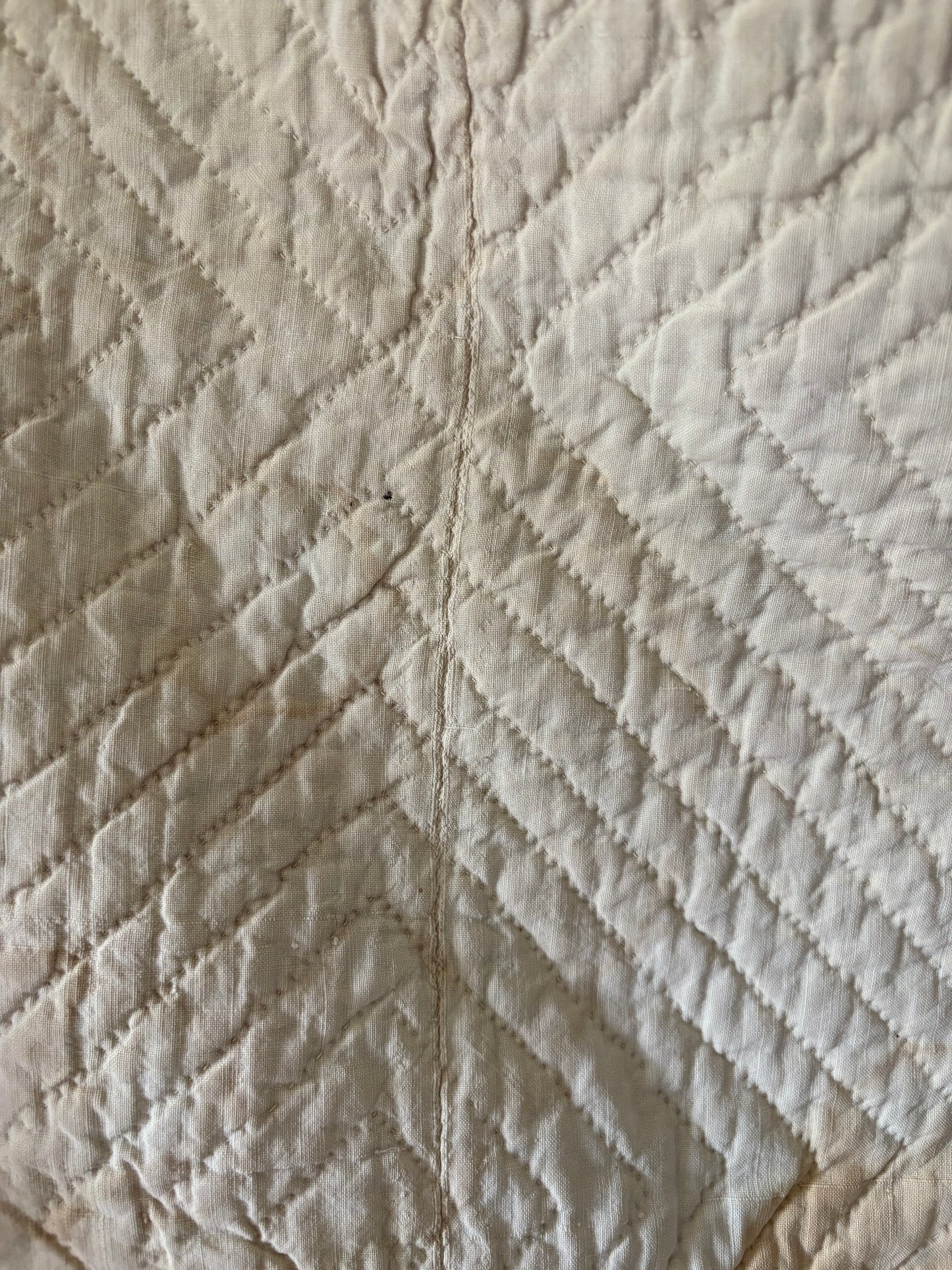 Early Antique star pattern quilt | indigo blue