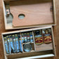 Vintage art supply box | paint & paint palette