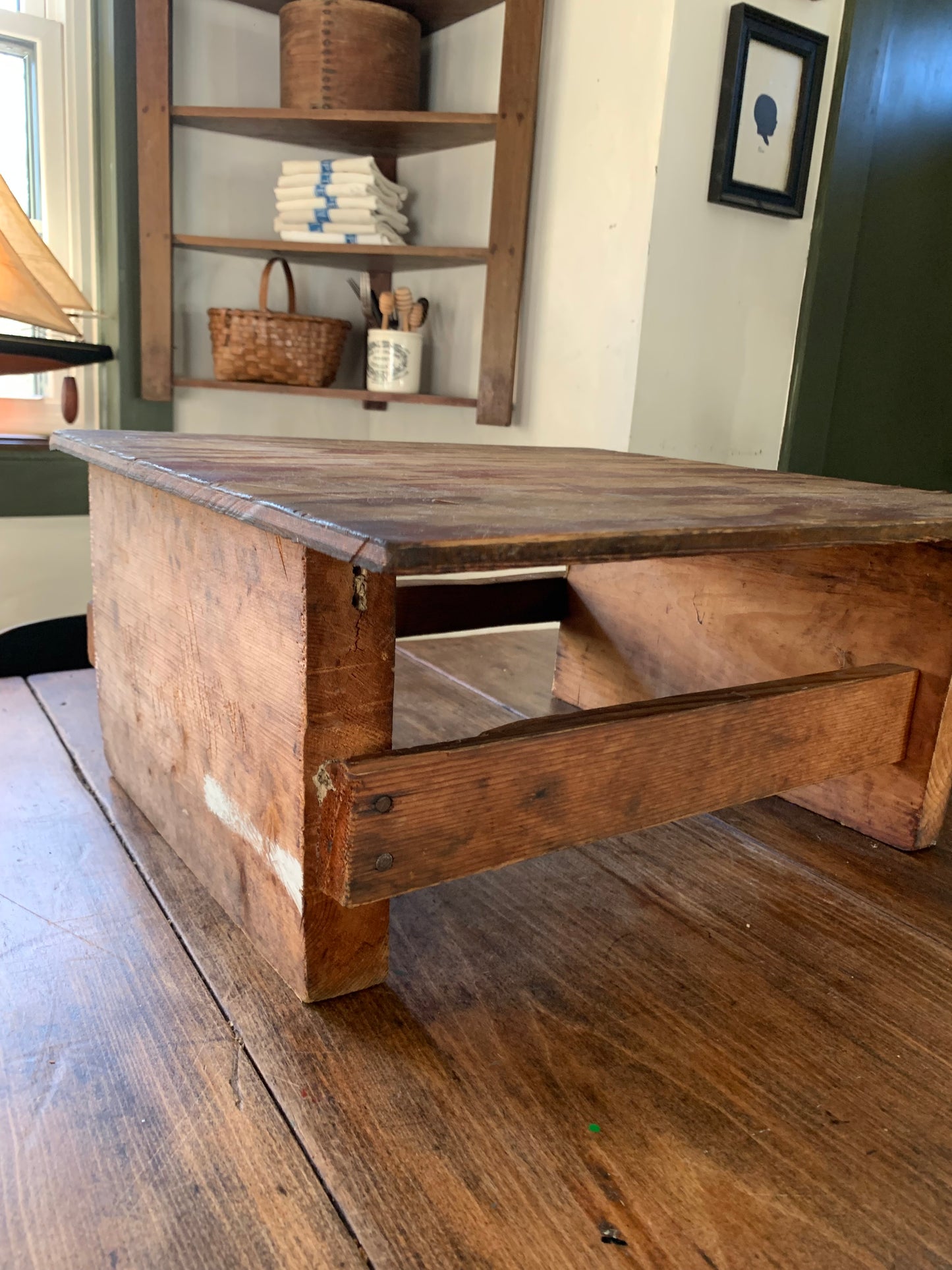 Vintage wooden stool