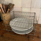 Vintage crinkle wire pie rack