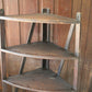 Antique primitive wooden corner shelf