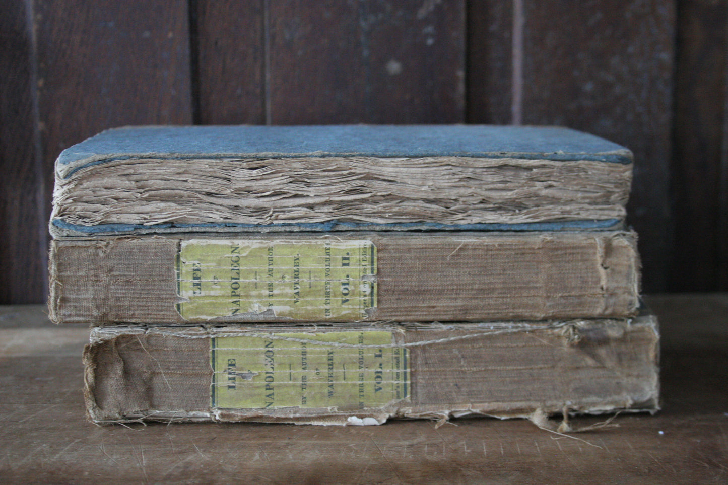 RARE First American Edition of the Life of Napoleon Buonaparte: Emperor of the French, by Sir Walter Scott paperback book set