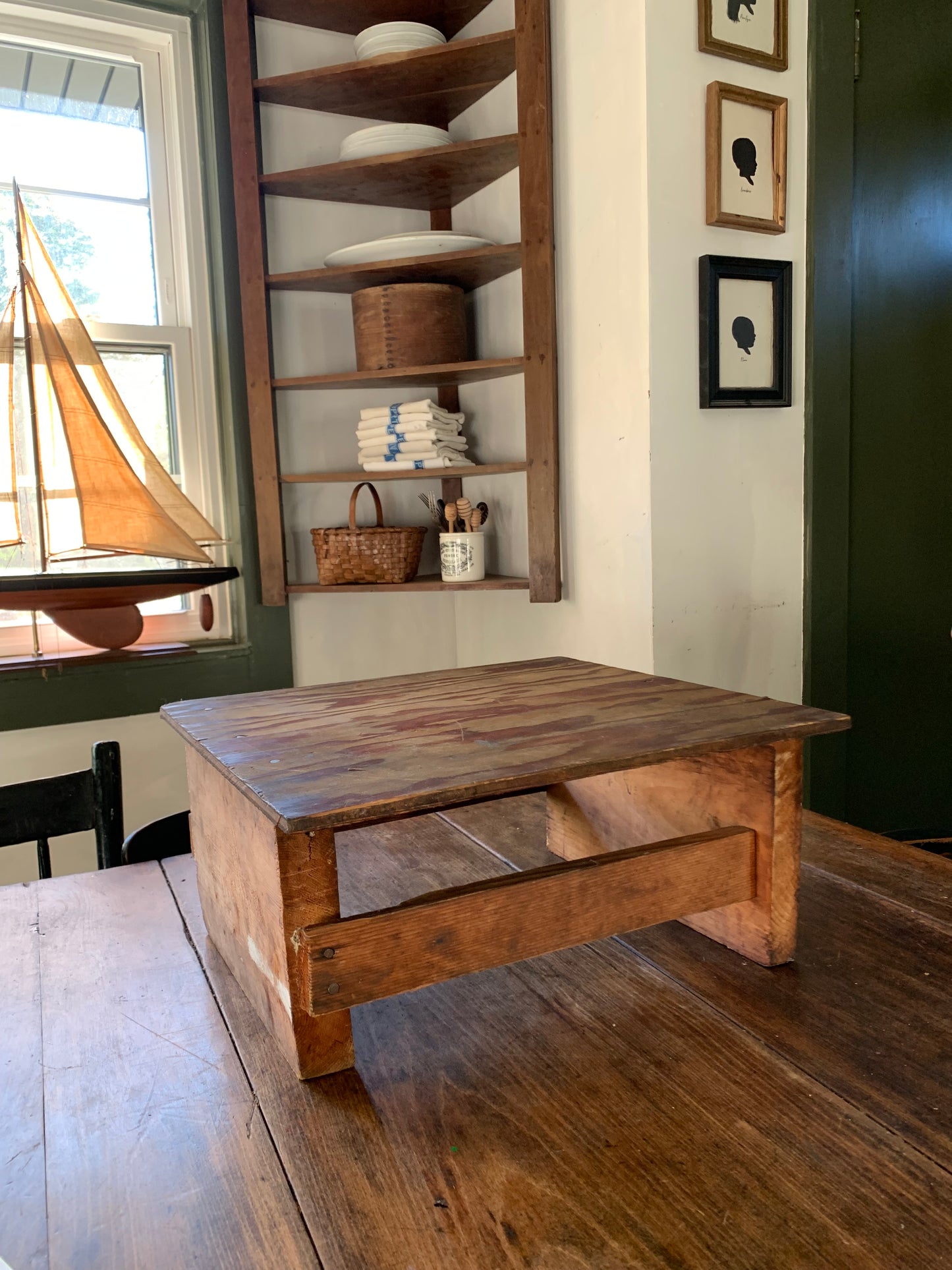 Vintage wooden stool