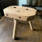 Antique wooden primitive milking stool