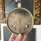 Vintage metal clock face set of two