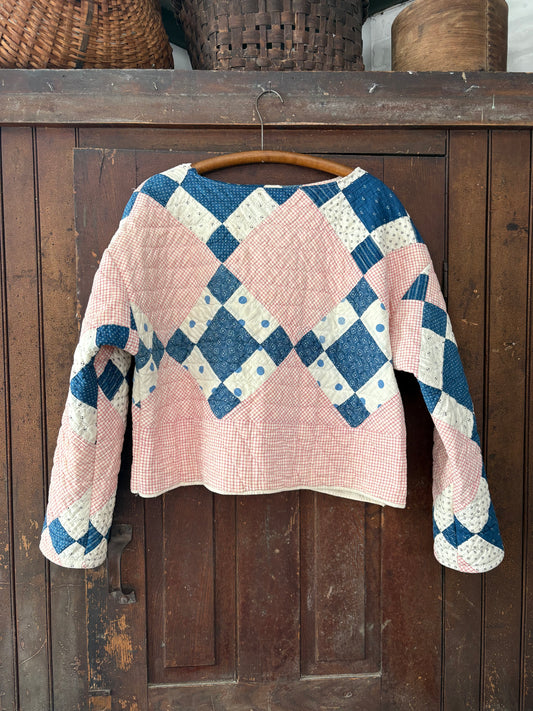 Vintage handmade quilt crewneck