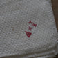 Antique French red monogram tea towel