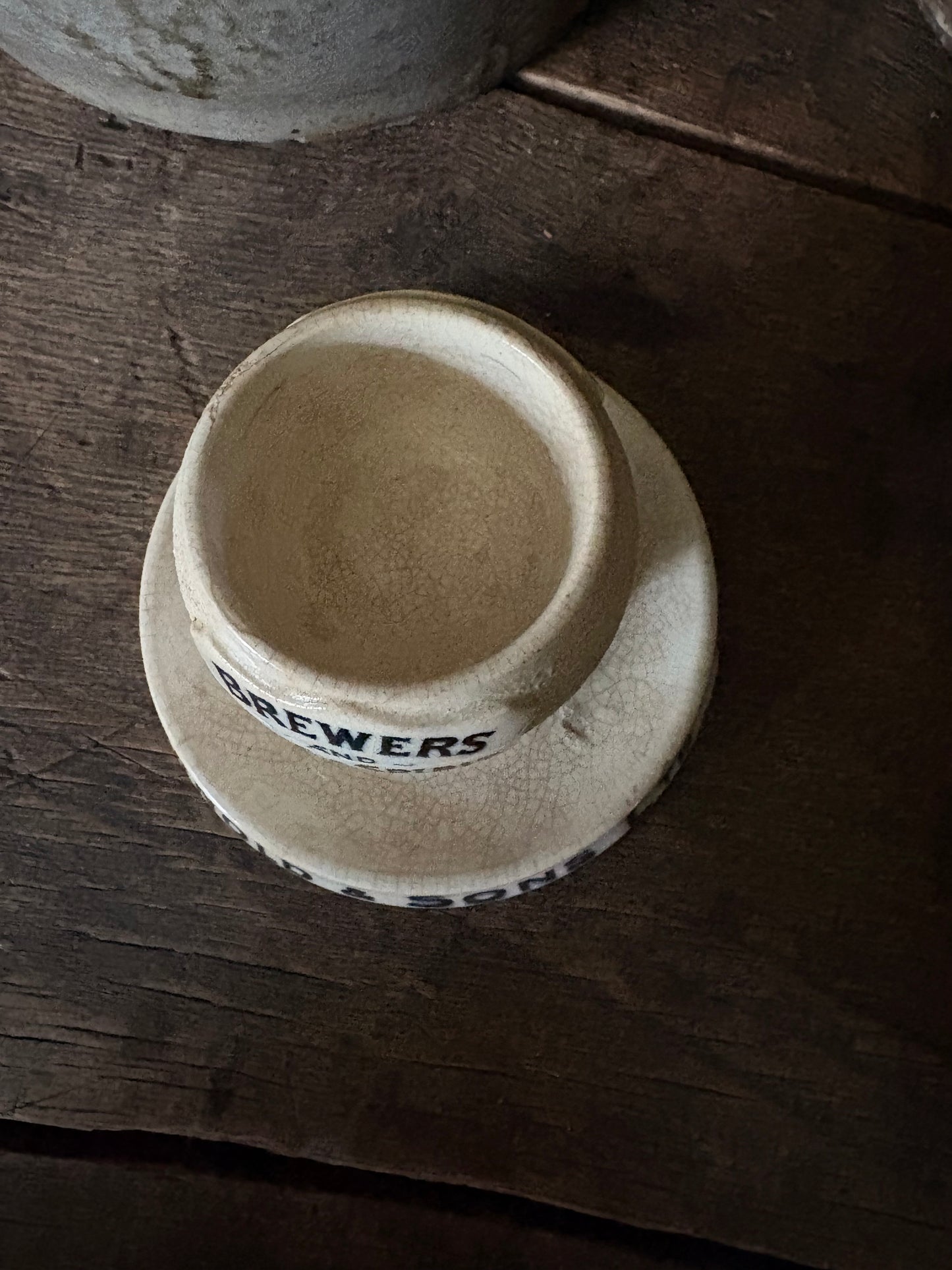 Antique advertising match strike and holder