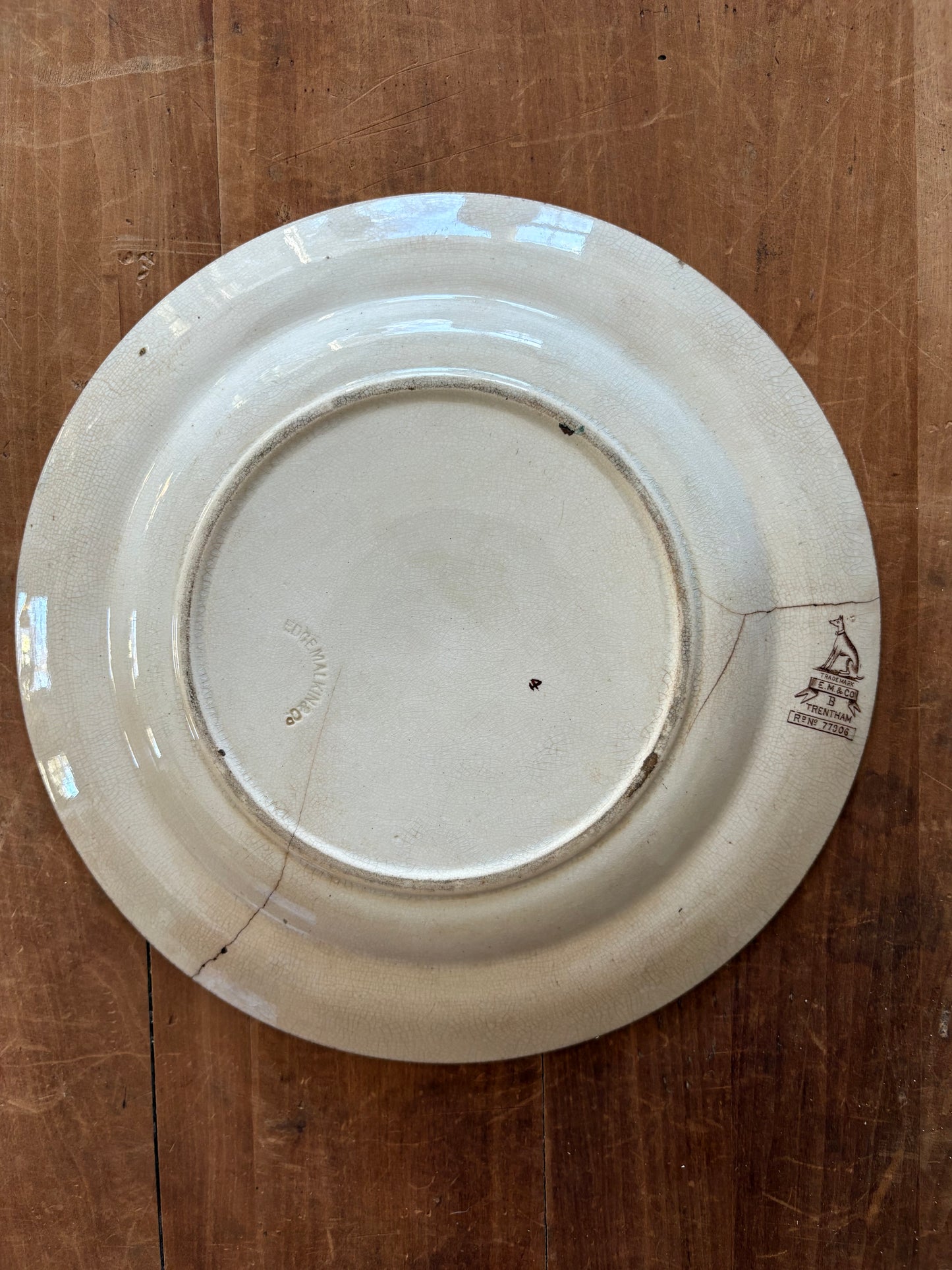 Antique ironstone plate