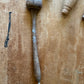 Antique primitive chunky wooden salt spoon