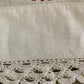Antique French linen sheet & pillowcases | red A.P. Monogram Stitching
