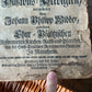 Antique wooden bible box with 1741 German bible