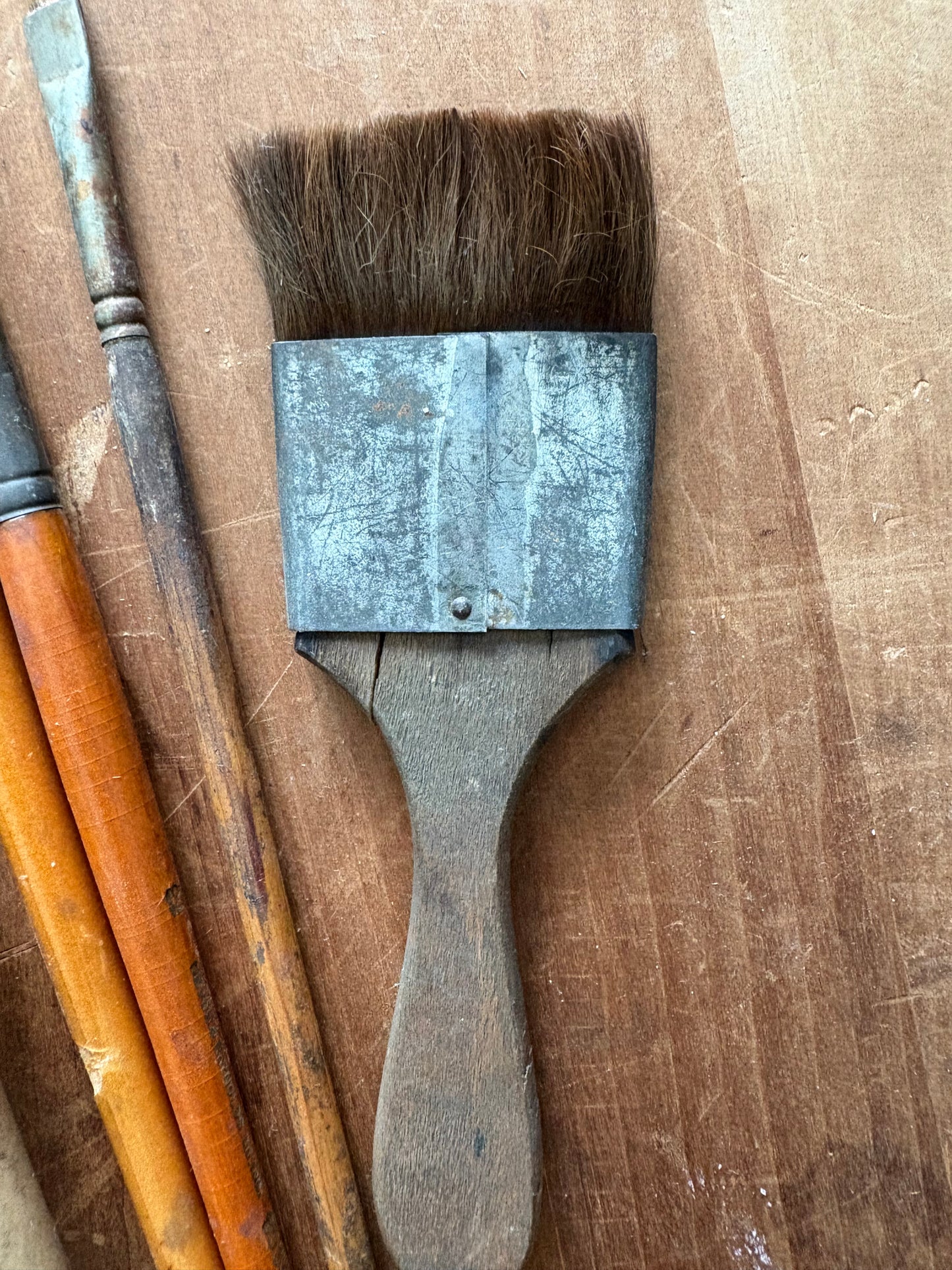 Vintage paint brush lot
