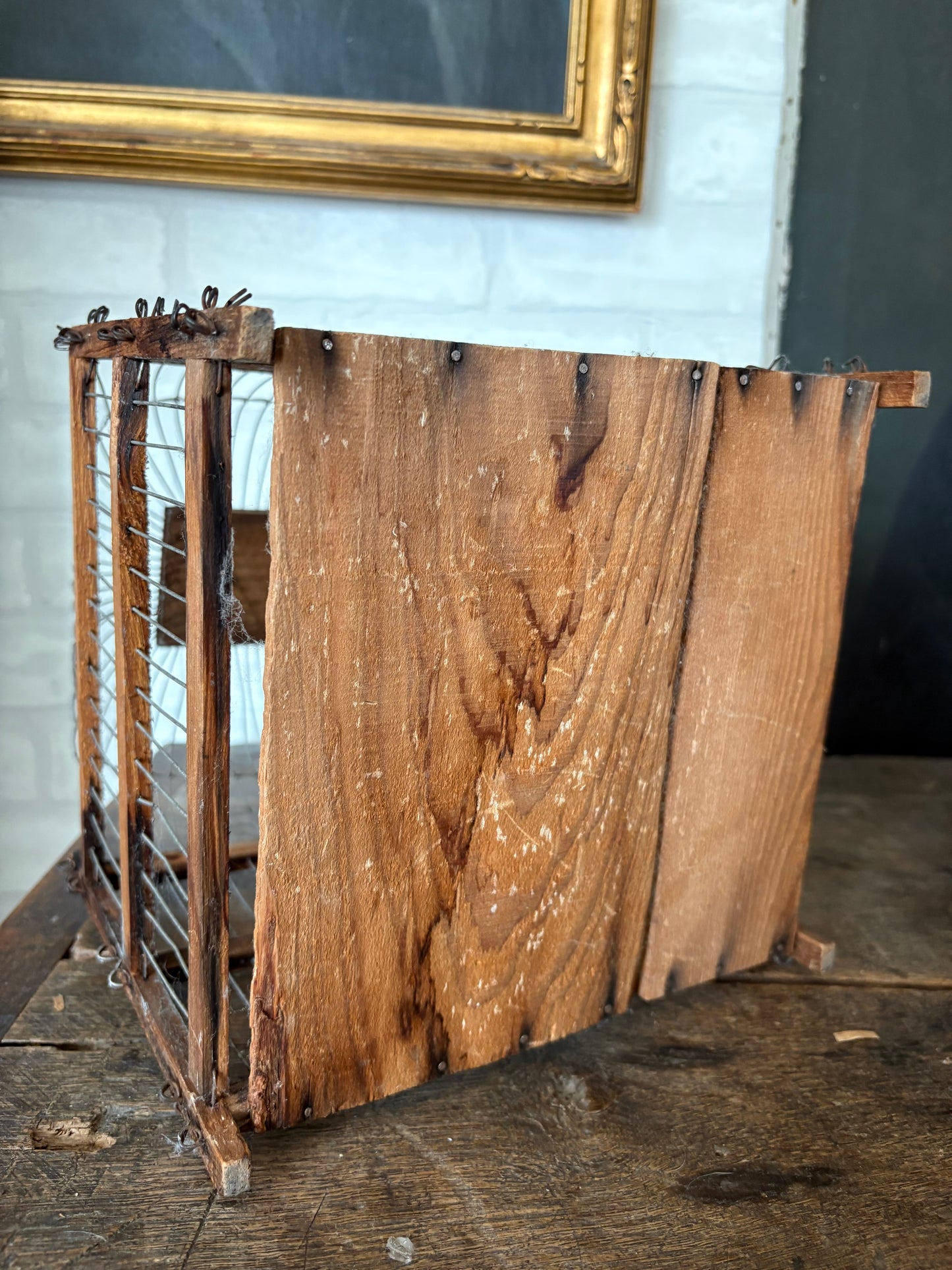 Antique bird cage
