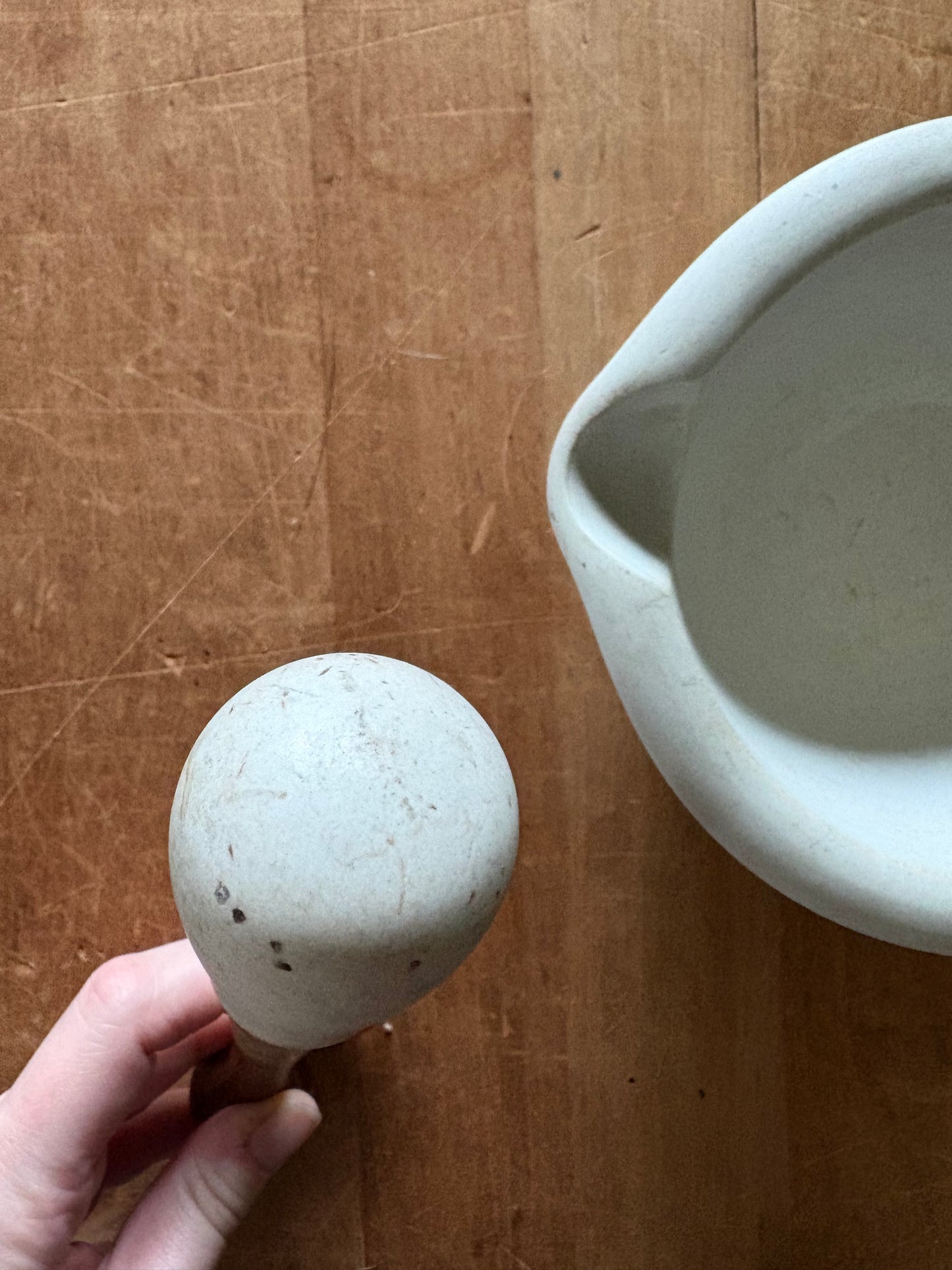 Antique mortar & pestle