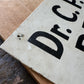 Antique metal DENTIST sign - Double sided