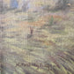 Antique signed 1919 sheep painting