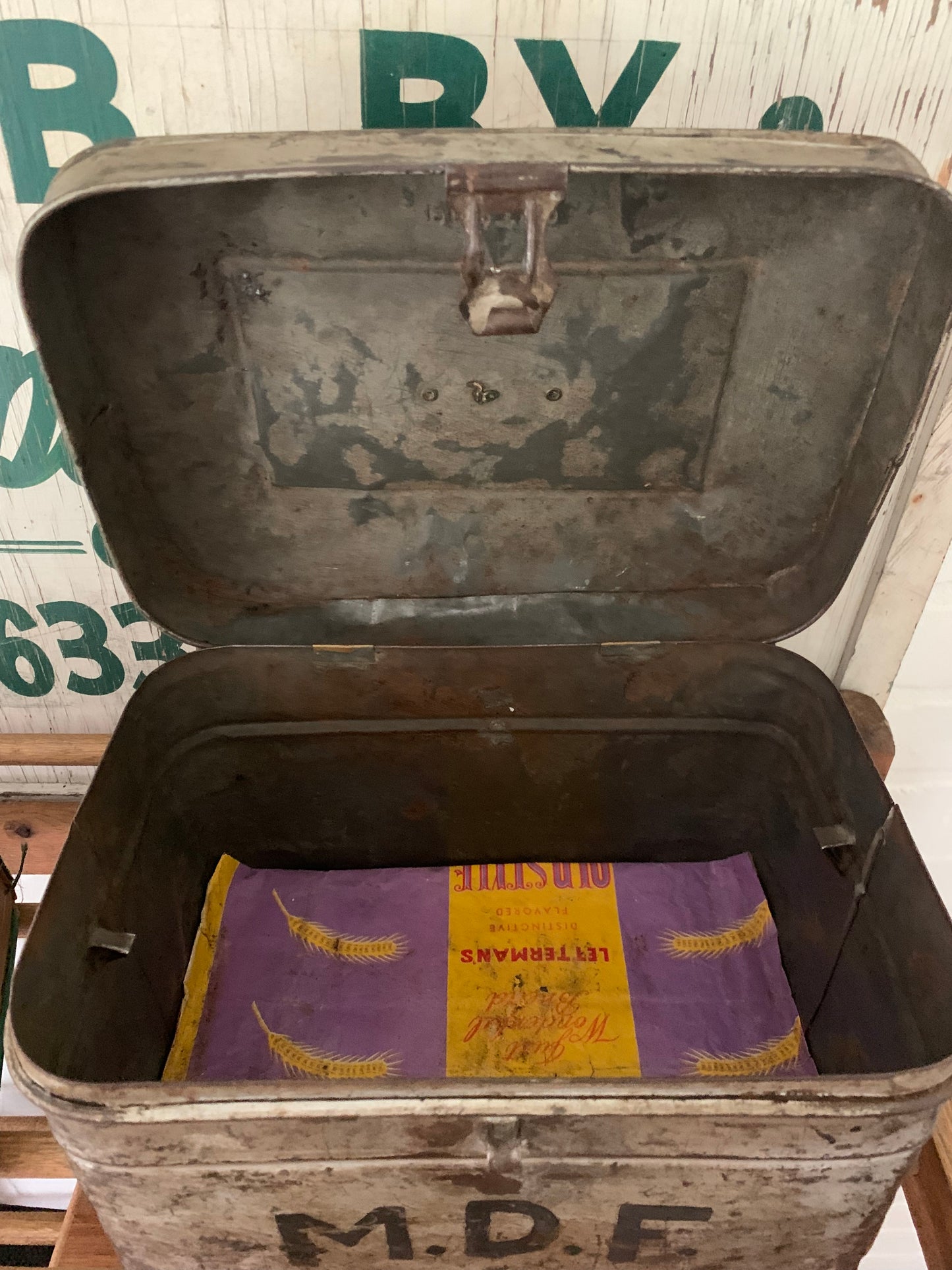 Vintage metal lunch box
