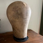 Antique canvas mannequin head form