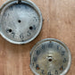 Vintage metal clock face set of two