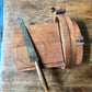 Antique wooden bread slicer with bread knife