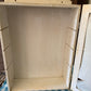 Antique small scalloped mirrored cabinet