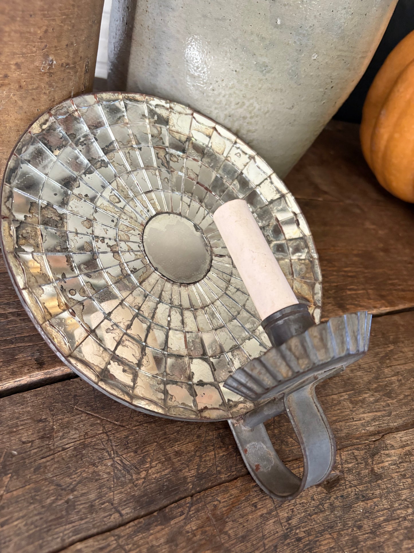 Vintage electric mirrored wall sconce