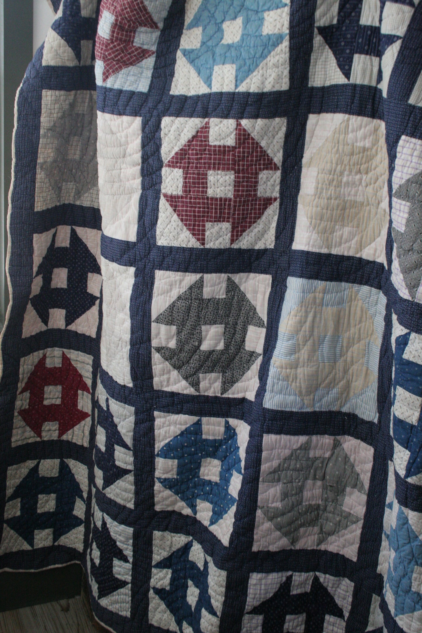 Antique monkey wrench quilt