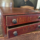 Antique A.W. Co “Roll Braid” Victorian spool drawer cabinet