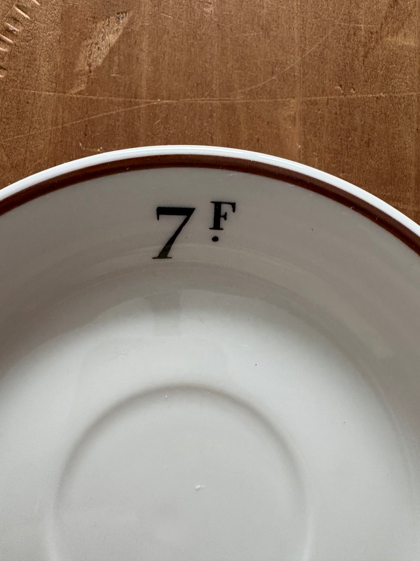 Antique French bistro plate