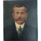 Antique portrait of man on board