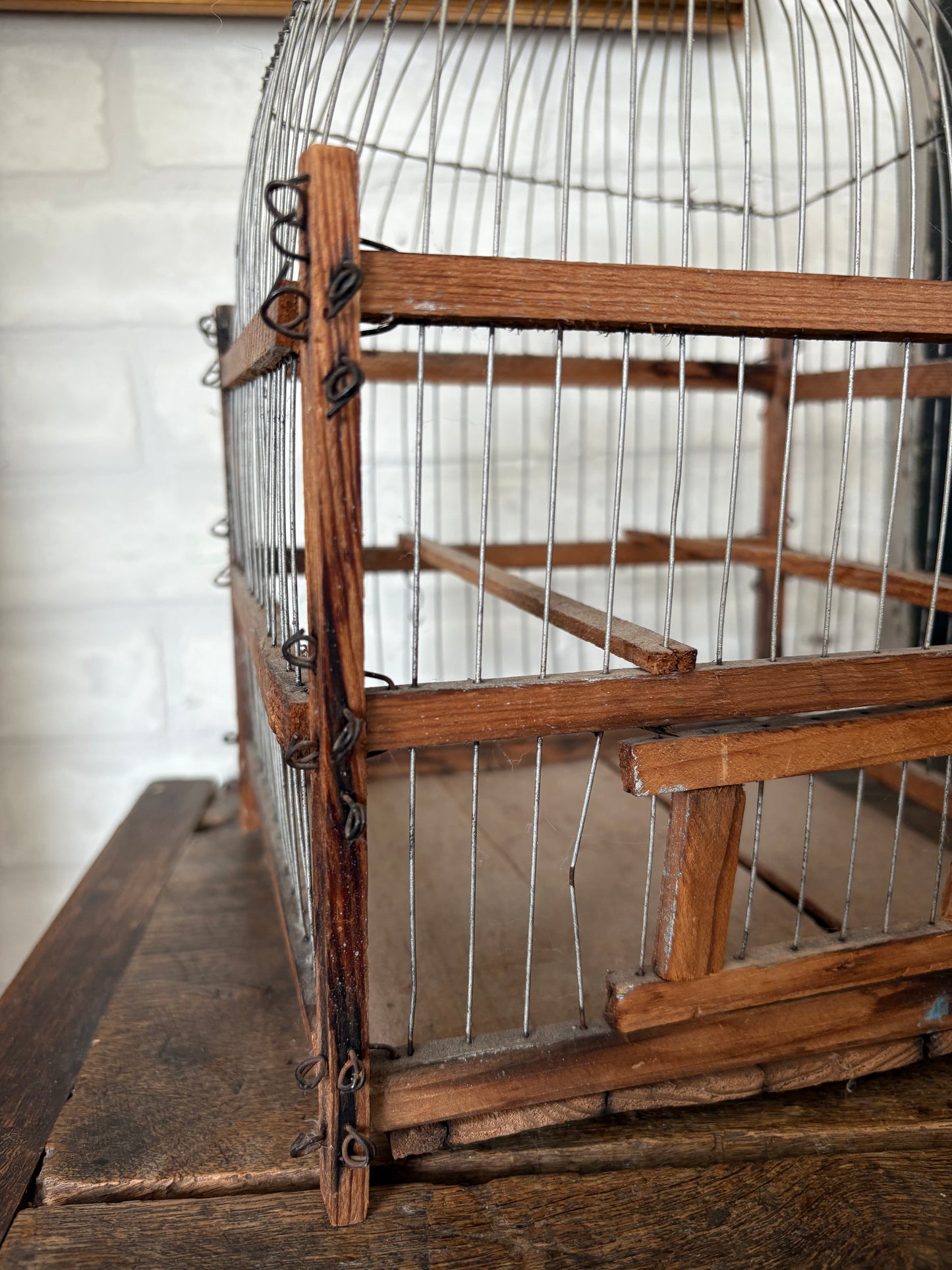 Antique bird cage