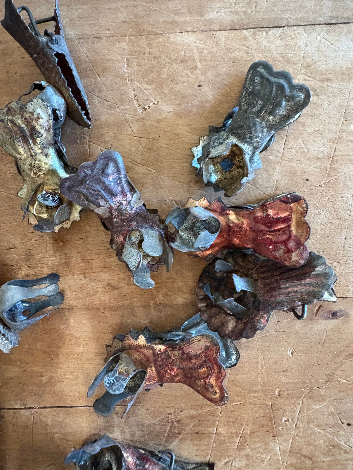 Antique Victorian Christmas candle clips