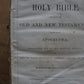 Antique family large Bible 1855 including apocrypha
